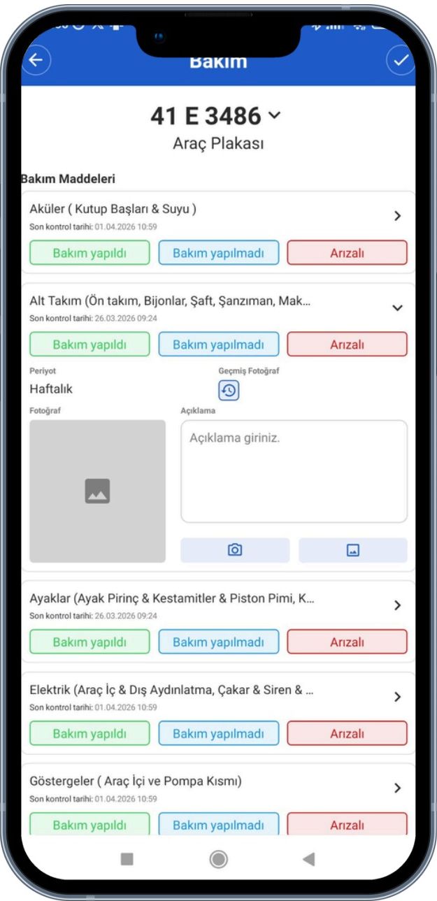 Periyodik araç kontrolü