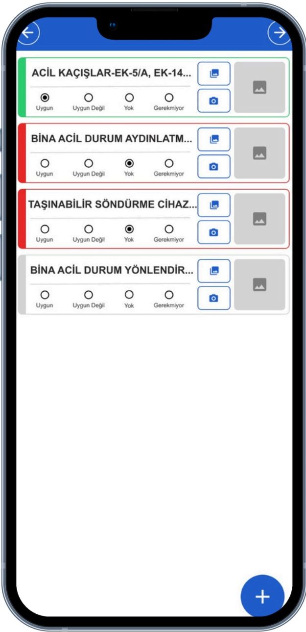 Dijital denetim formları